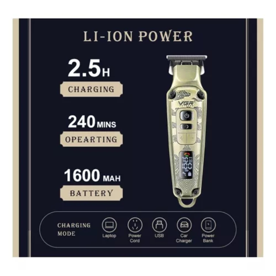 Miniatura 2 de Maquina Patillera Corte De Pelo Vgr 901